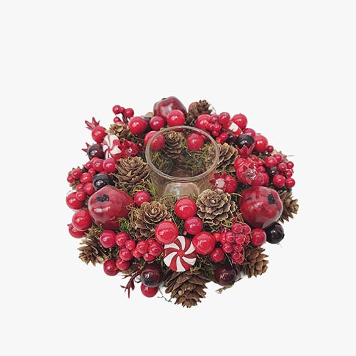 Castiçal de Natal CANDYWOOD Redondo 19cm