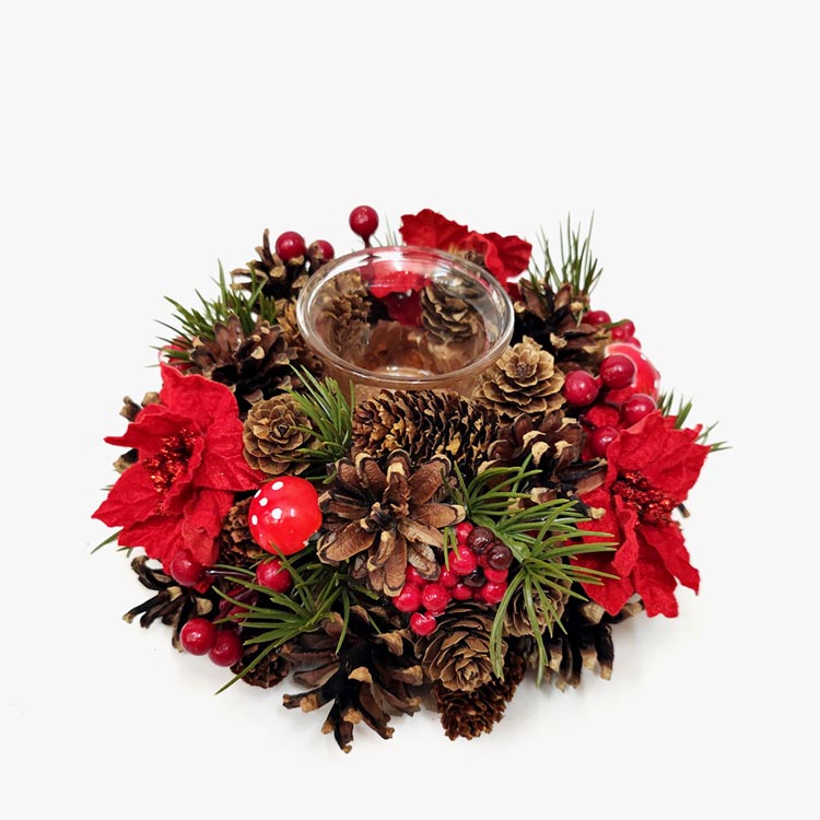 Castiçal de Natal FORESTTALE 19x9,5cm