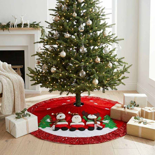 Saia para Árvore de Natal VELOUR Clássico 120cm