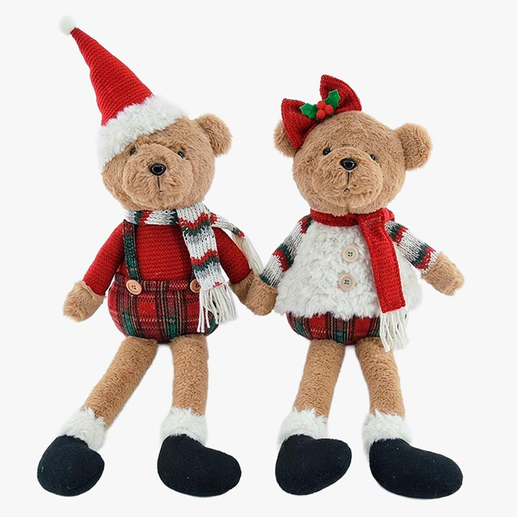 Boneco Decorativo URSO TARTAN 61cm