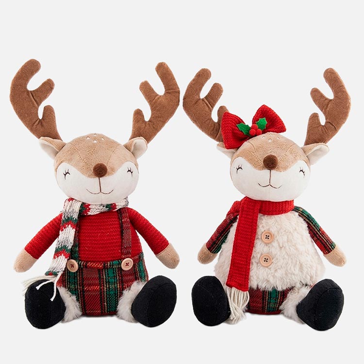 Boneco Decorativo RENA TARTAN 41cm