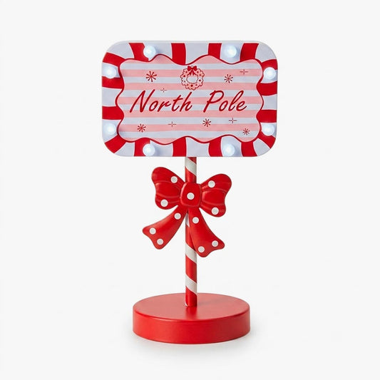 Placa Decorativa de Natal NORTHPOLE 35cm
