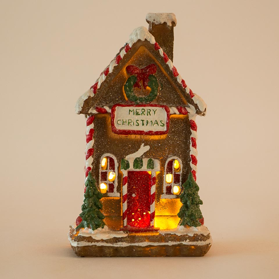 Casinha de Gengibre com Led GINGER HOUSE 12.5x10.5x20.5cm