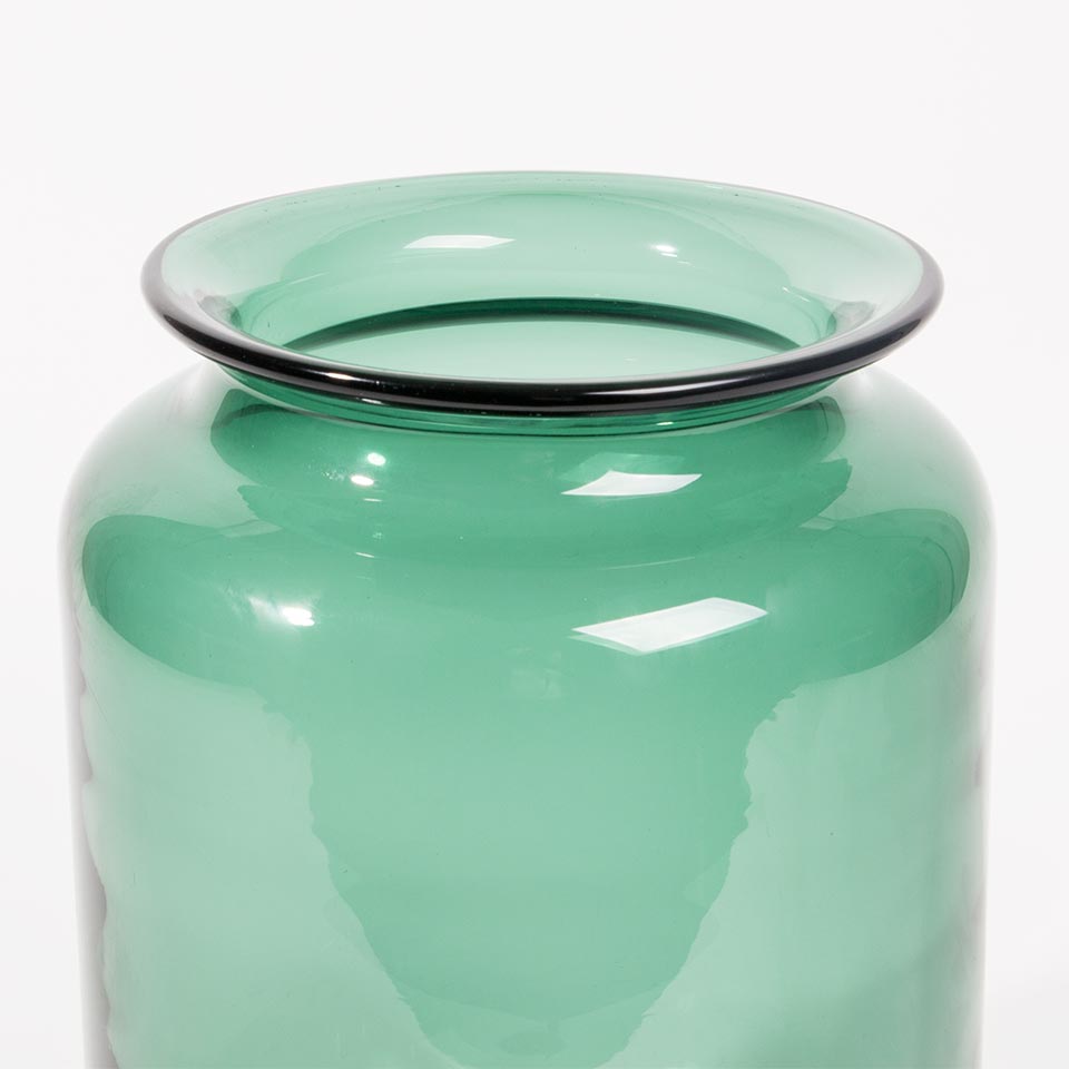 Jarra GLASÉ VETRO Verde D.22x30cm