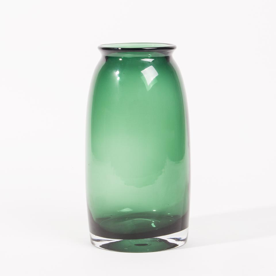 GLASÉ VETRO Green Vase D.13x25cm