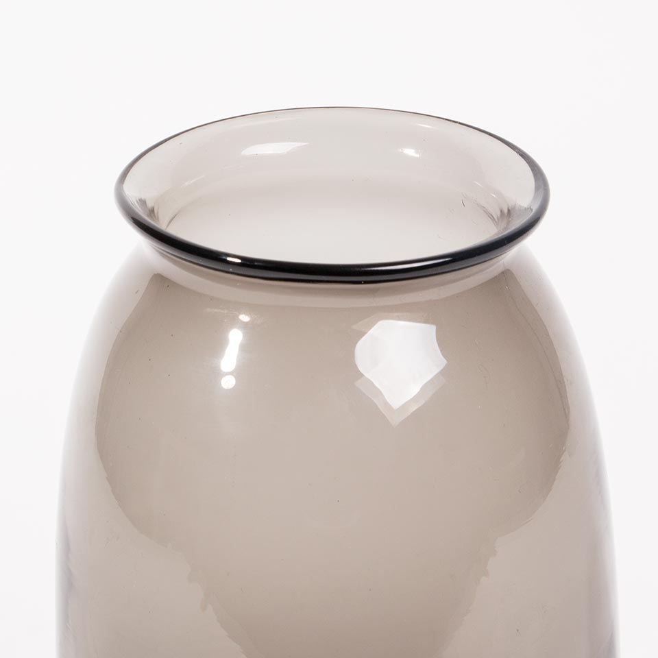GLASÉ VETRO Vase Gray D.13x25cm