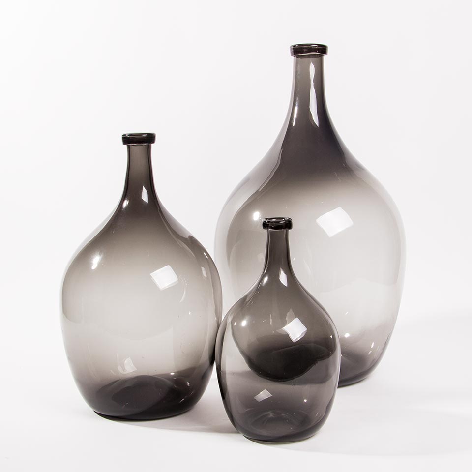VETRO BUTTIGLIA Vase Gray D.31x52cm
