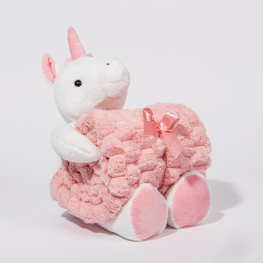 PINK UNICORN Plush Blanket