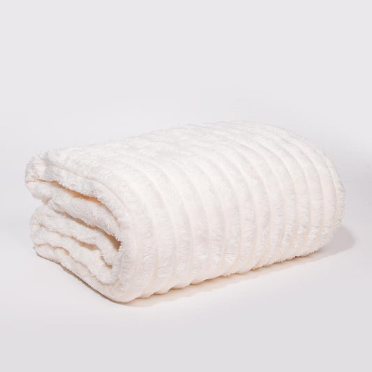 Blanket COZY AURA White 170x130cm