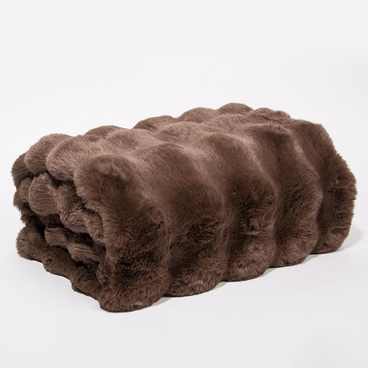 COZY ELEGANCE Blanket Brown 130x170cm
