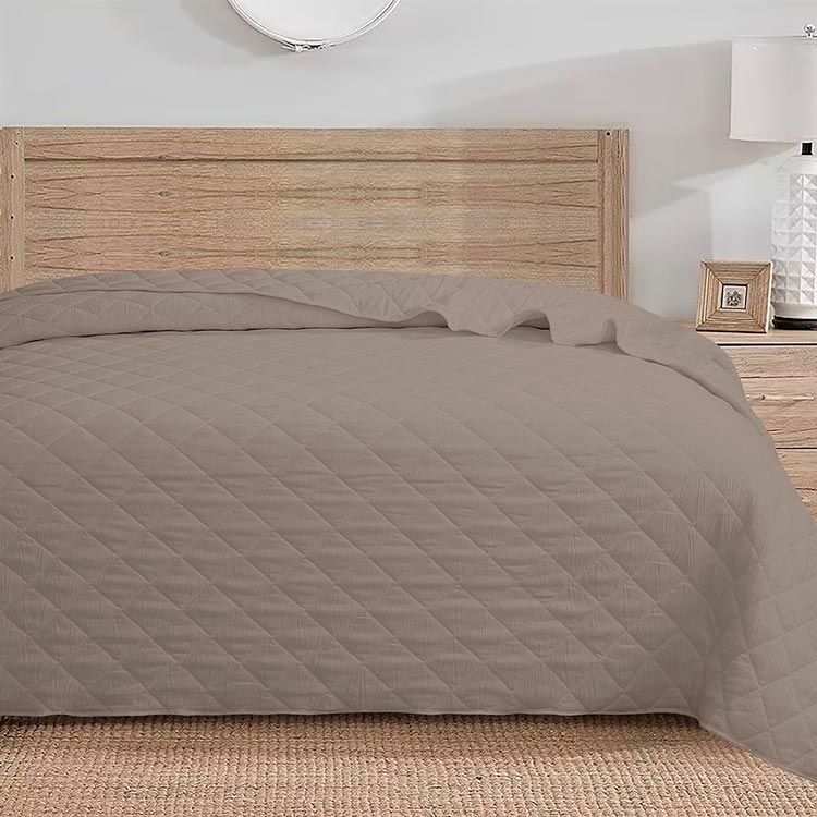 NIDRA Taupe Bedspread 160x220cm