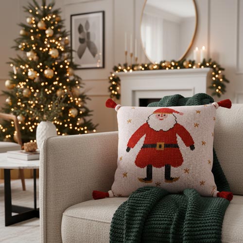 Almofada Decorativa SANTA WITH TASSEL 50x50cm