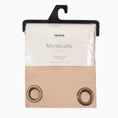 MONTECARLO Curtain Beige 135x250cm