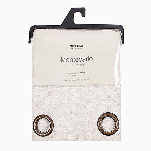 MONTECARLO PLAID Curtain Beige 135x250cm