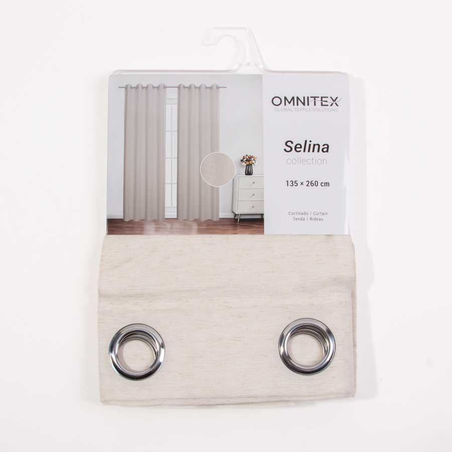 Cortinado VELORA Bege 135x260cm