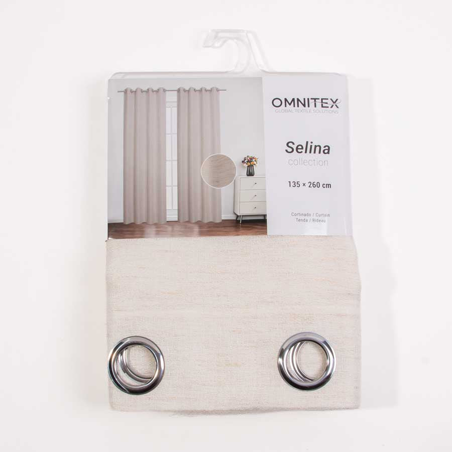 Cortinado ORIELA Bege 135x260cm