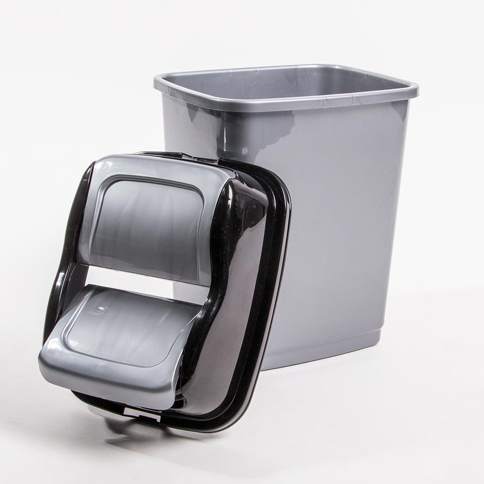 Balde do Lixo NEXUS Cinza 10L