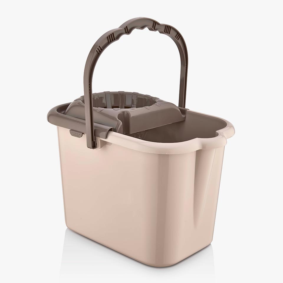 Balde para Esfregona TIDY Bege 15L