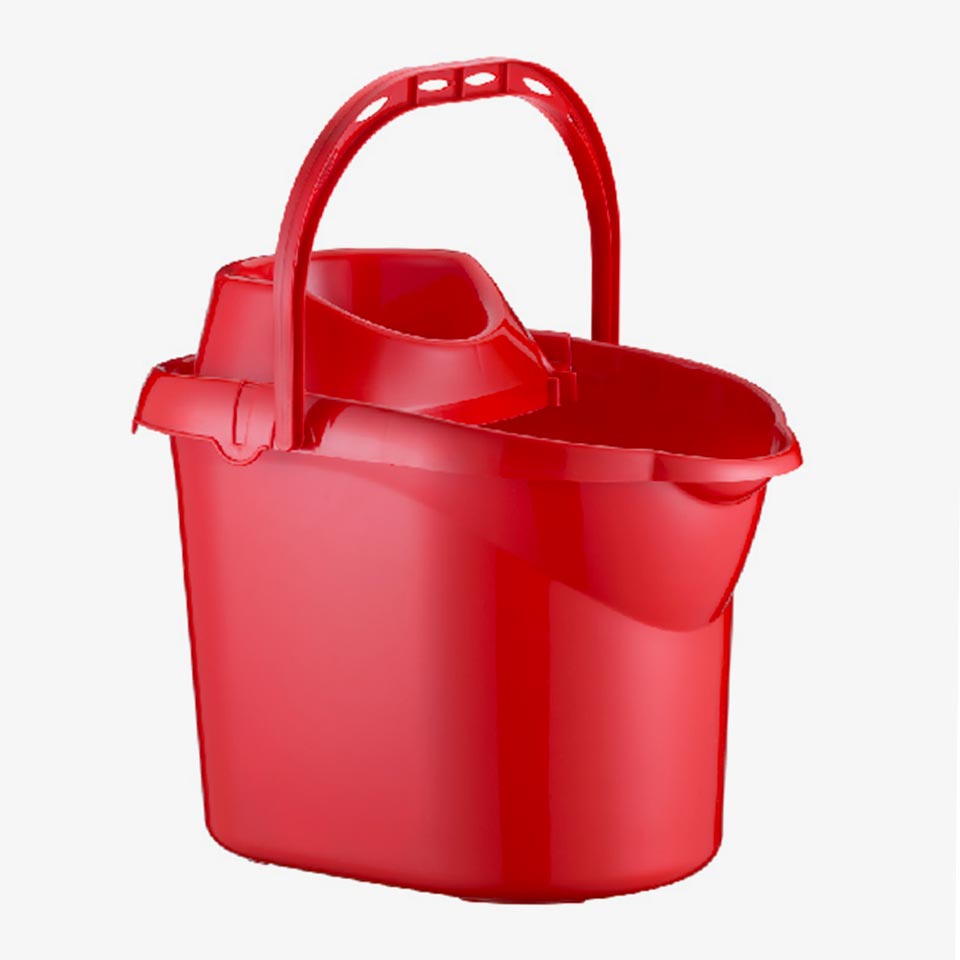 Balde para Esfregona NETTO Vermelho 12L