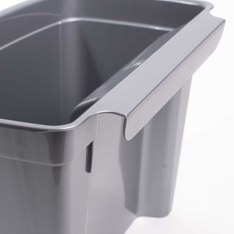 Caixote do Lixo para Bancada SLIMBIN Cinza