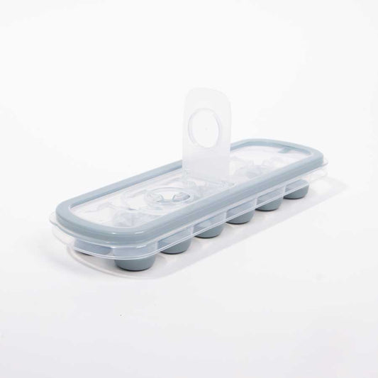 Forma de Gelo com Tampa em Silicone ICE Azul
