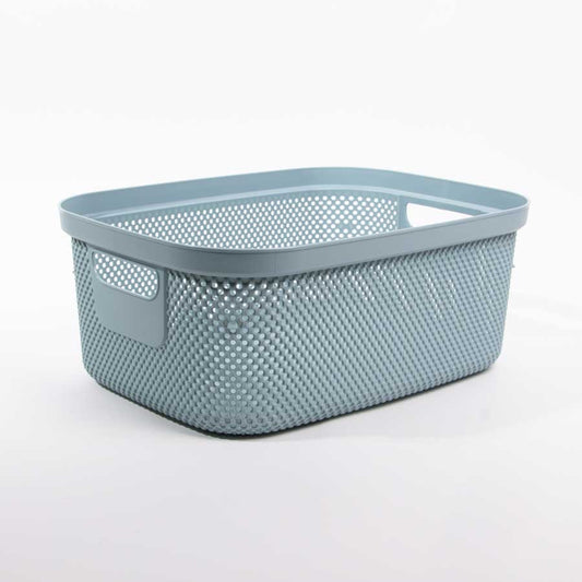 Caixa CESTINO com Tampa Azul 12L