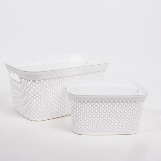 Cesto DIAMOND Branco 10L