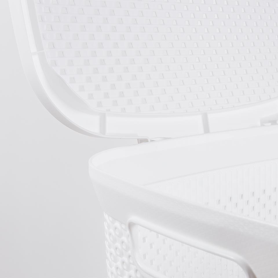 Cesto de Roupa DIAMOND Branco 38L