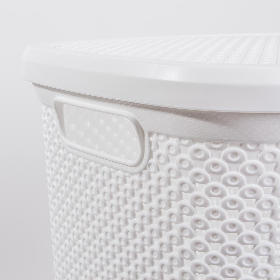 Cesto de Roupa DIAMOND Branco 38L