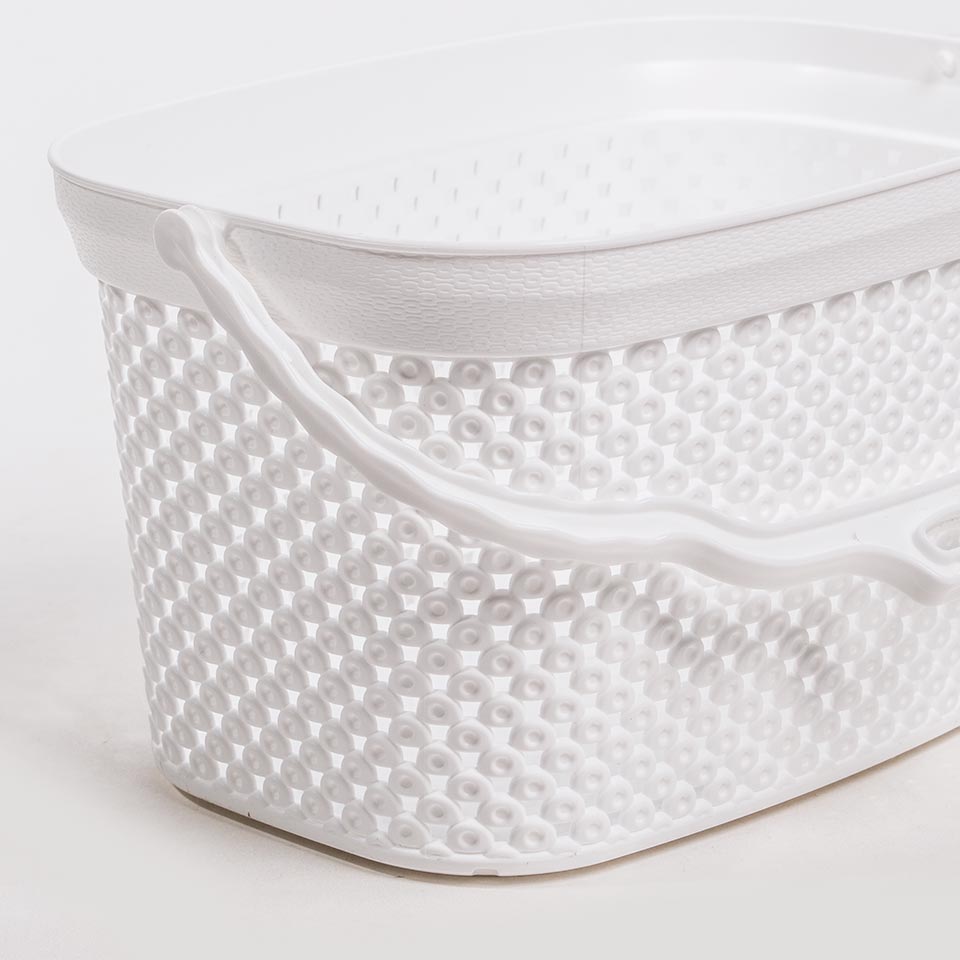 Cesto para Molas da Roupa DIAMOND Branco 2.5L