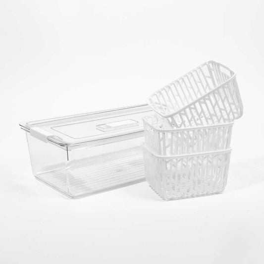 Caixa Organizadora com Tampa para Frigorífico FRESHNESS 3.3L