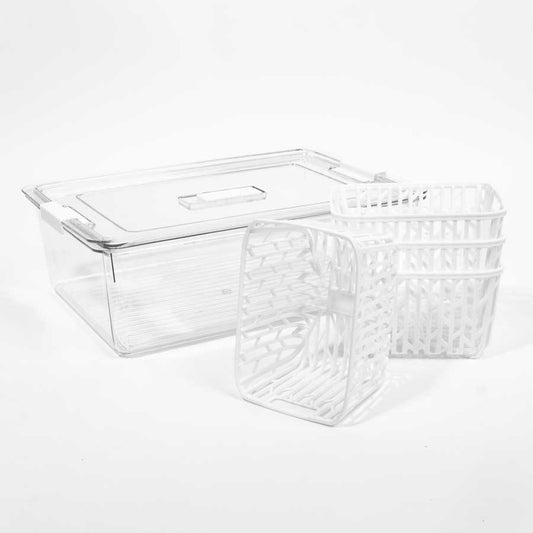 Caixa Organizadora com Tampa para Frigorífico FRESHNESS 4.3L