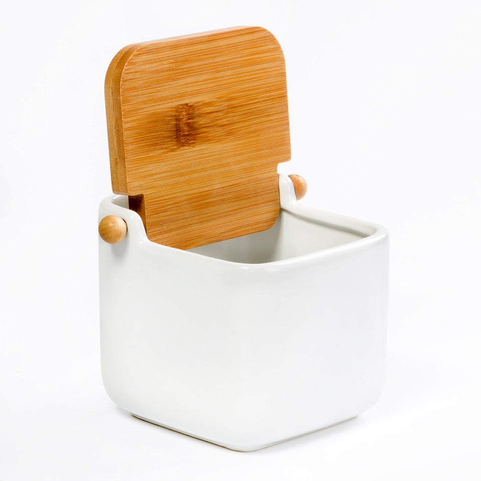 Saleiro RUSTIC SQUARE Branco 12x11cm