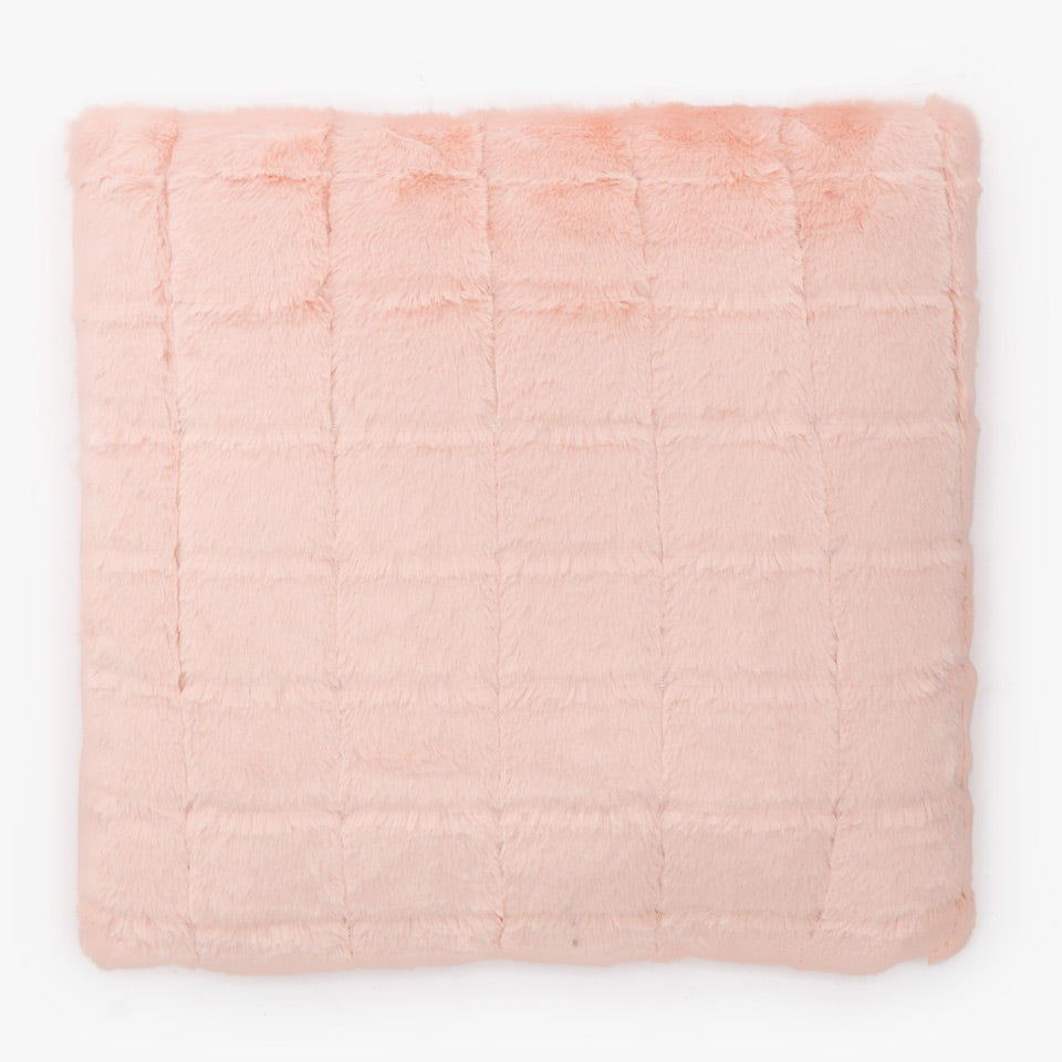 Almofada em pelo SQUAREFUR Rosa 50x50cm