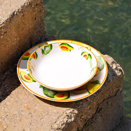 AVOCADO 18-Piece Dinnerware Set