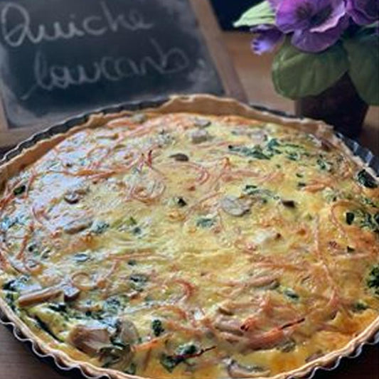 Receita Quiche de espinafres