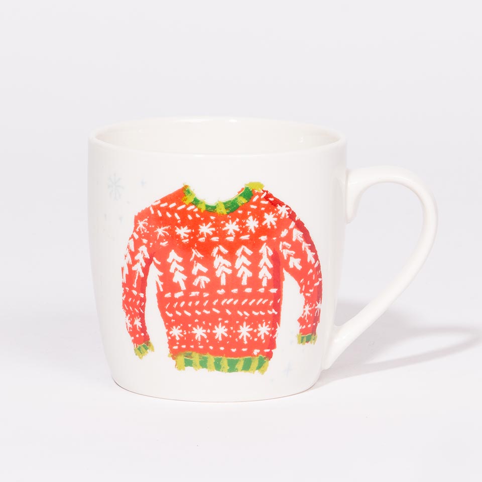 NAVIDAD Mug and Bowl Set Christmas Clothes