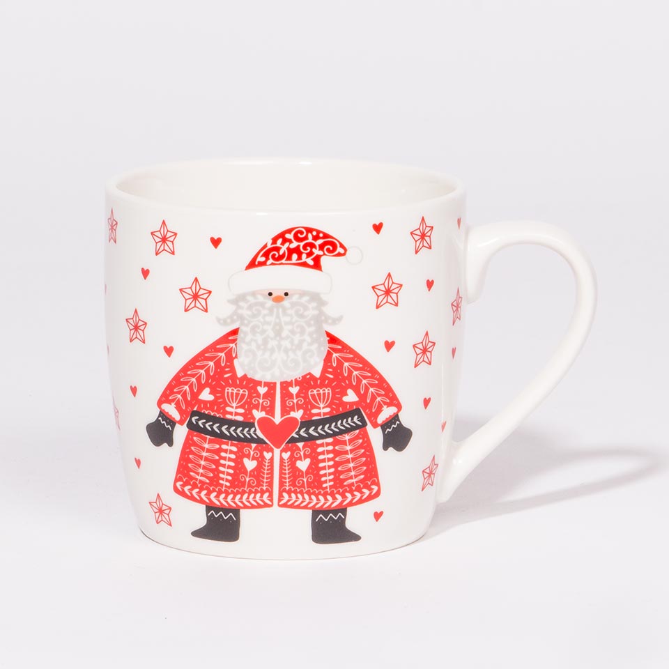 Conjunto de Caneca e Tigela NAVIDAD Pai Natal