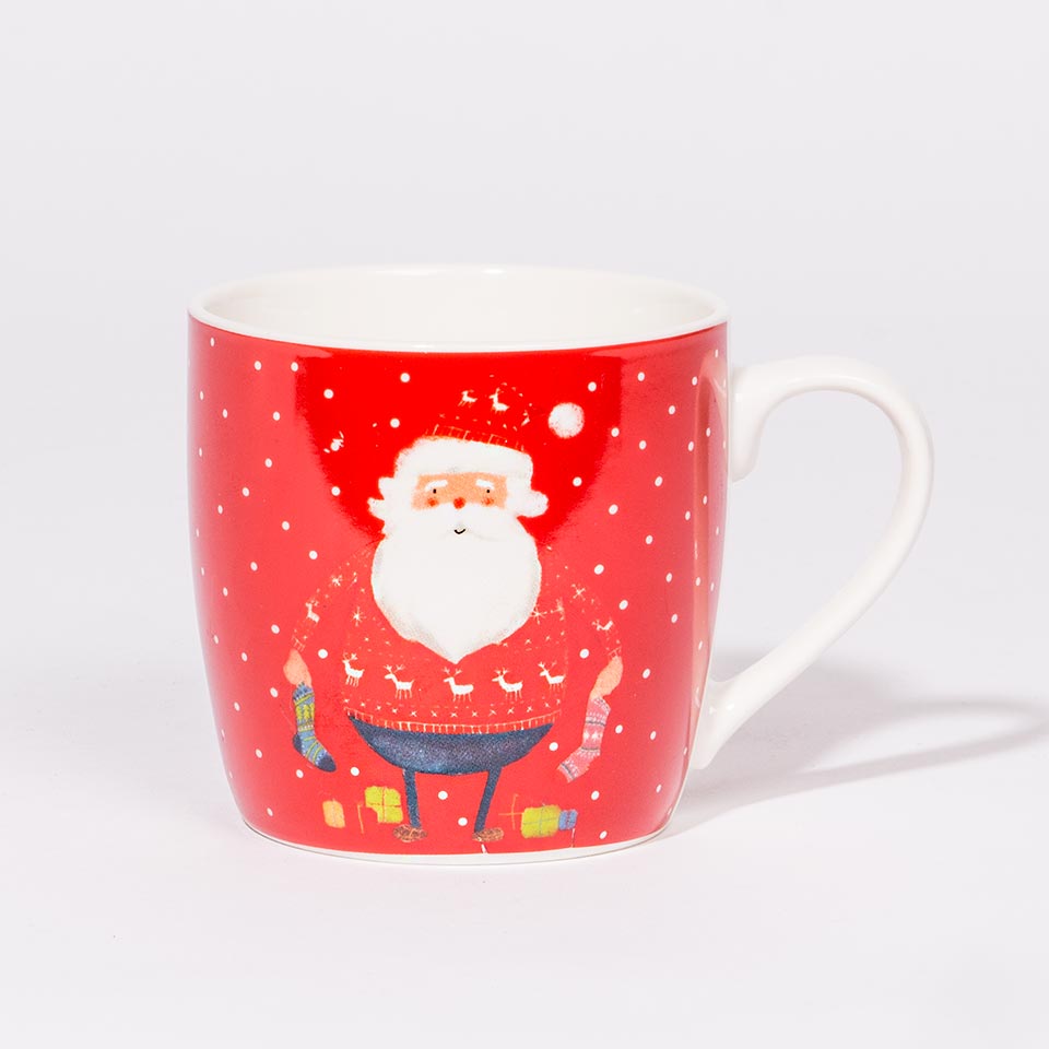 Conjunto de Caneca e Tigela NAVIDAD Meias