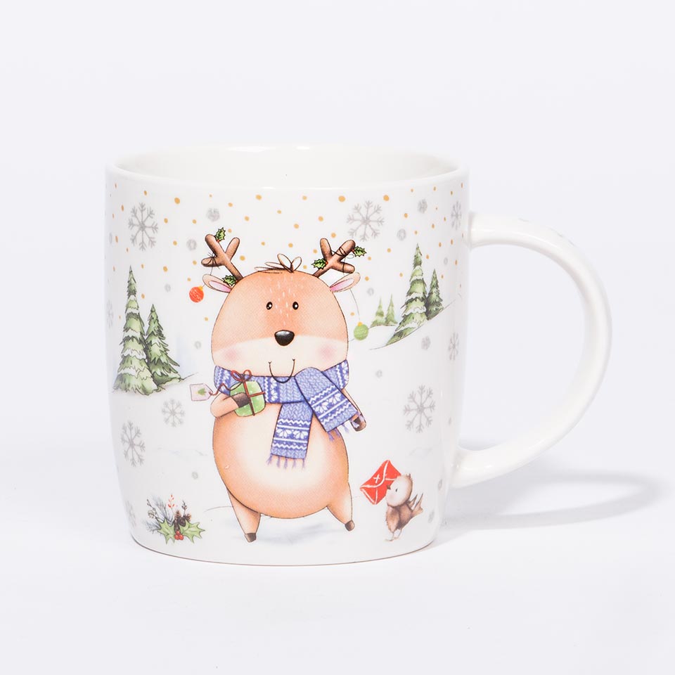 Conjunto de Caneca e Óculos XMAS SNOW Rena