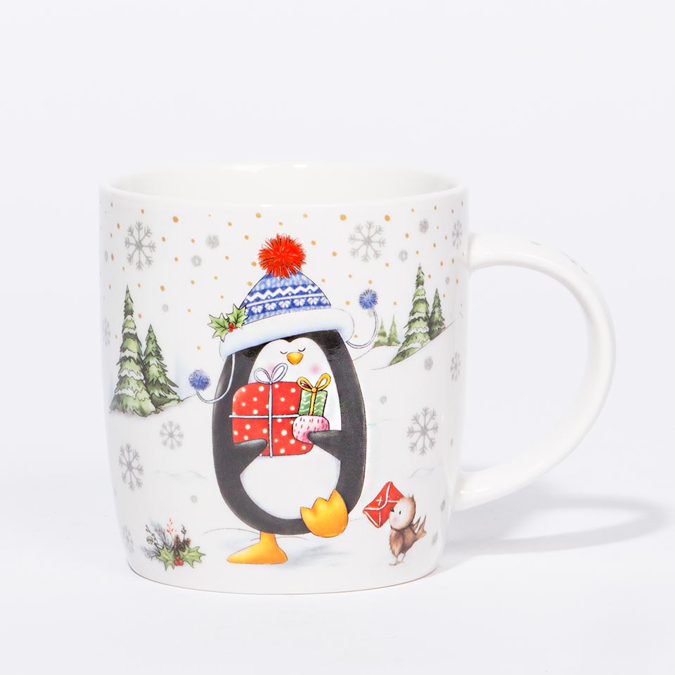 Conjunto de Caneca e Óculos XMAS SNOW Pinguim