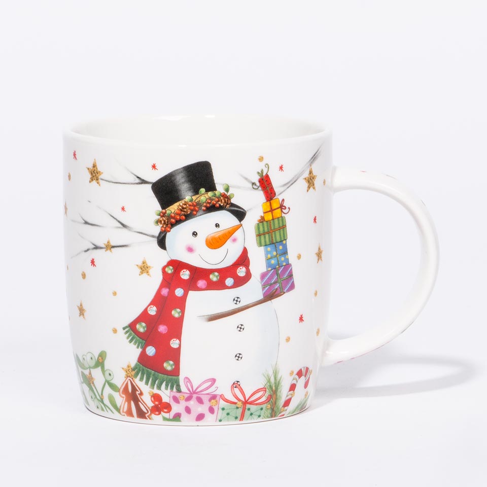 Conjunto de Caneca e Óculos XMAS STAR Boneco de Neve