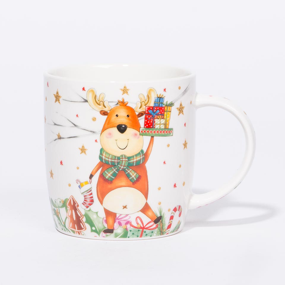 Conjunto de Caneca e Óculos XMAS STAR Rena