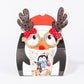 XMAS STAR Penguin Mug and Glasses Set