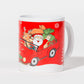 Caneca FELIZ NATAL Pai Natal no Carro