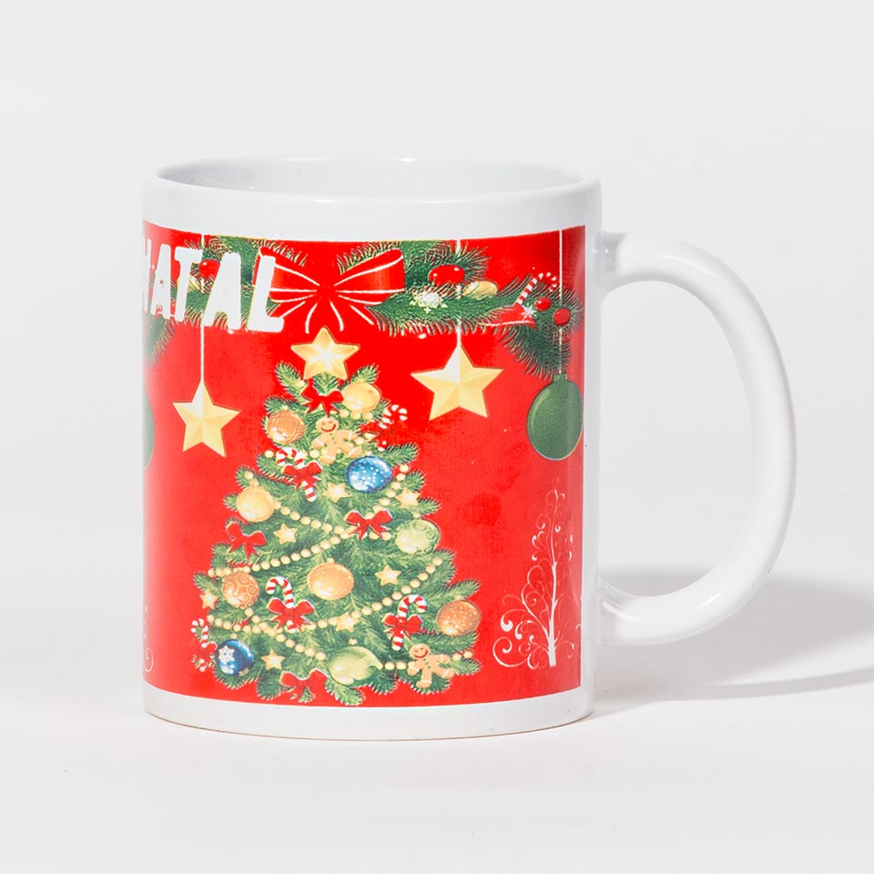 Caneca FELIZ NATAL Árvore de Natal