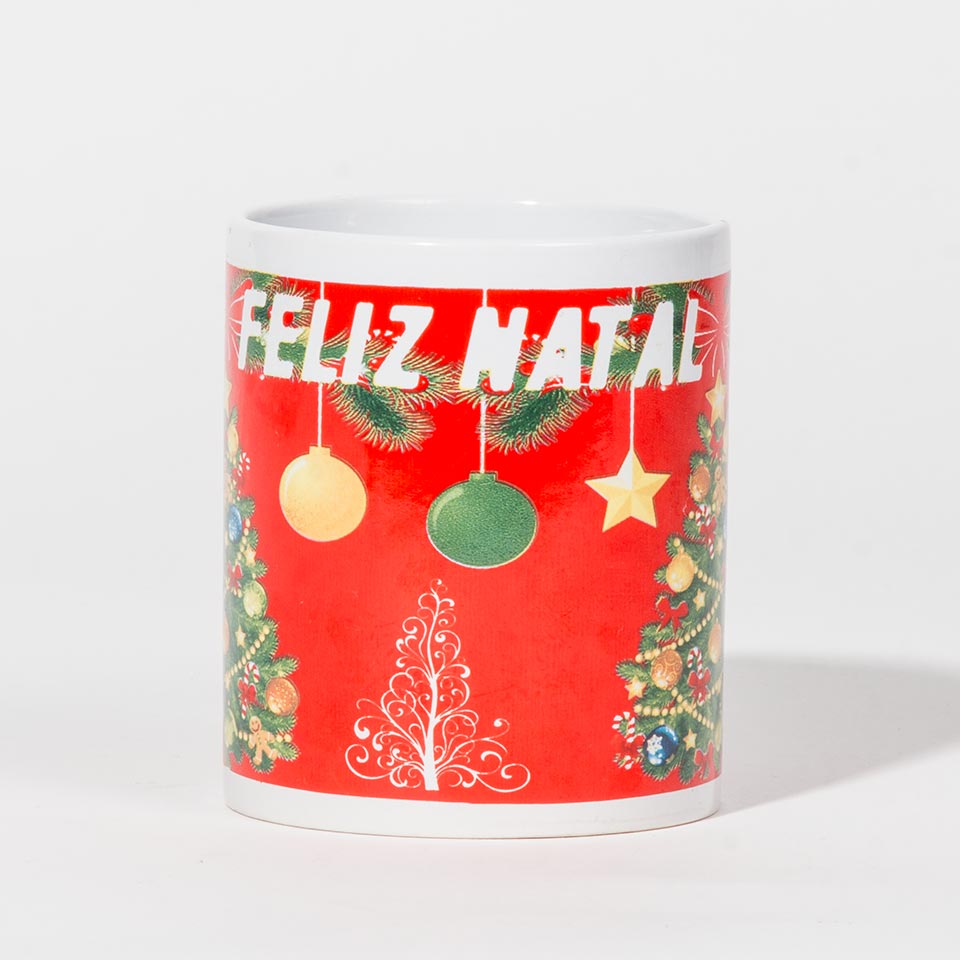 Caneca FELIZ NATAL Árvore de Natal