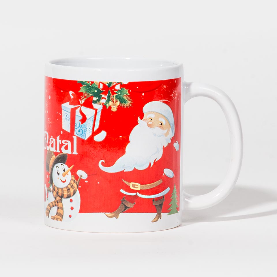 Caneca FELIZ NATAL Bonecos de Neve