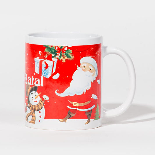 Caneca FELIZ NATAL Bonecos de Neve