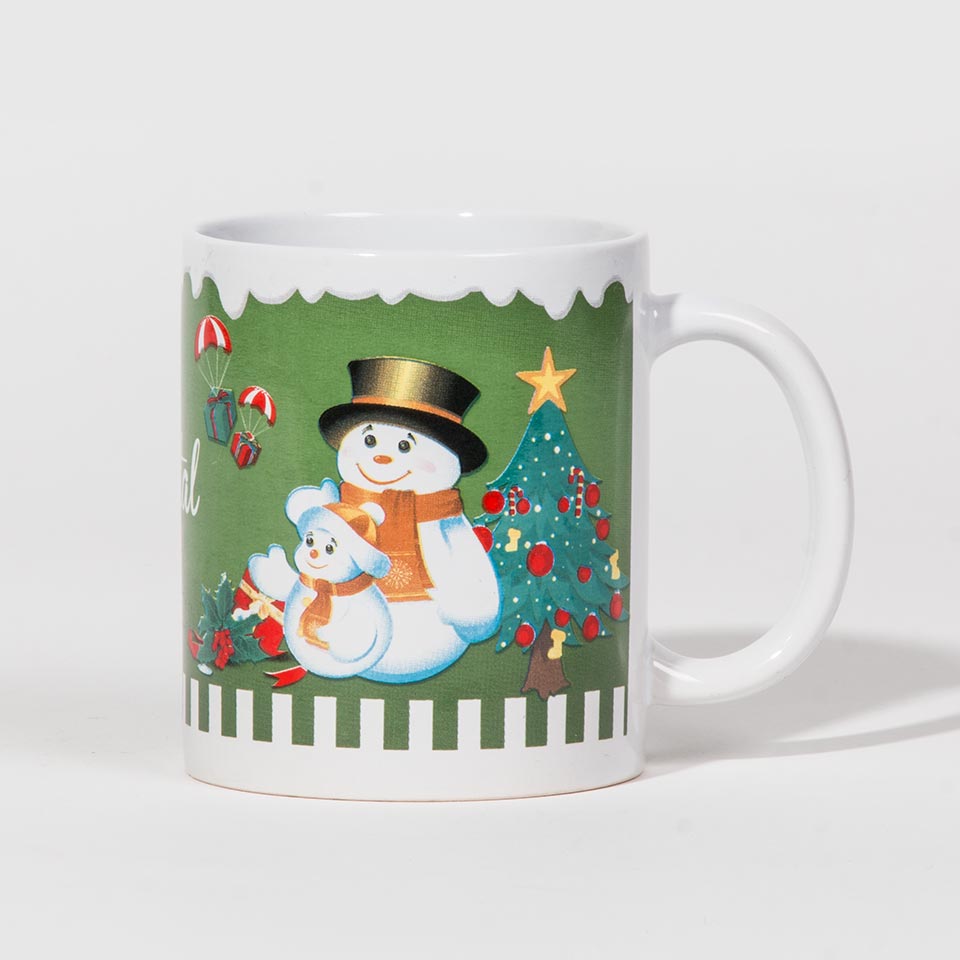 Caneca de Natal GREEN Boneco de Neve